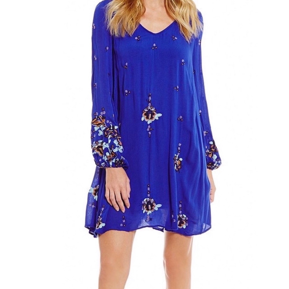 Free People- Oxford Embroidered Mini